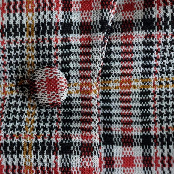 Vintage Plaid Blazer - Picture 4 of 5